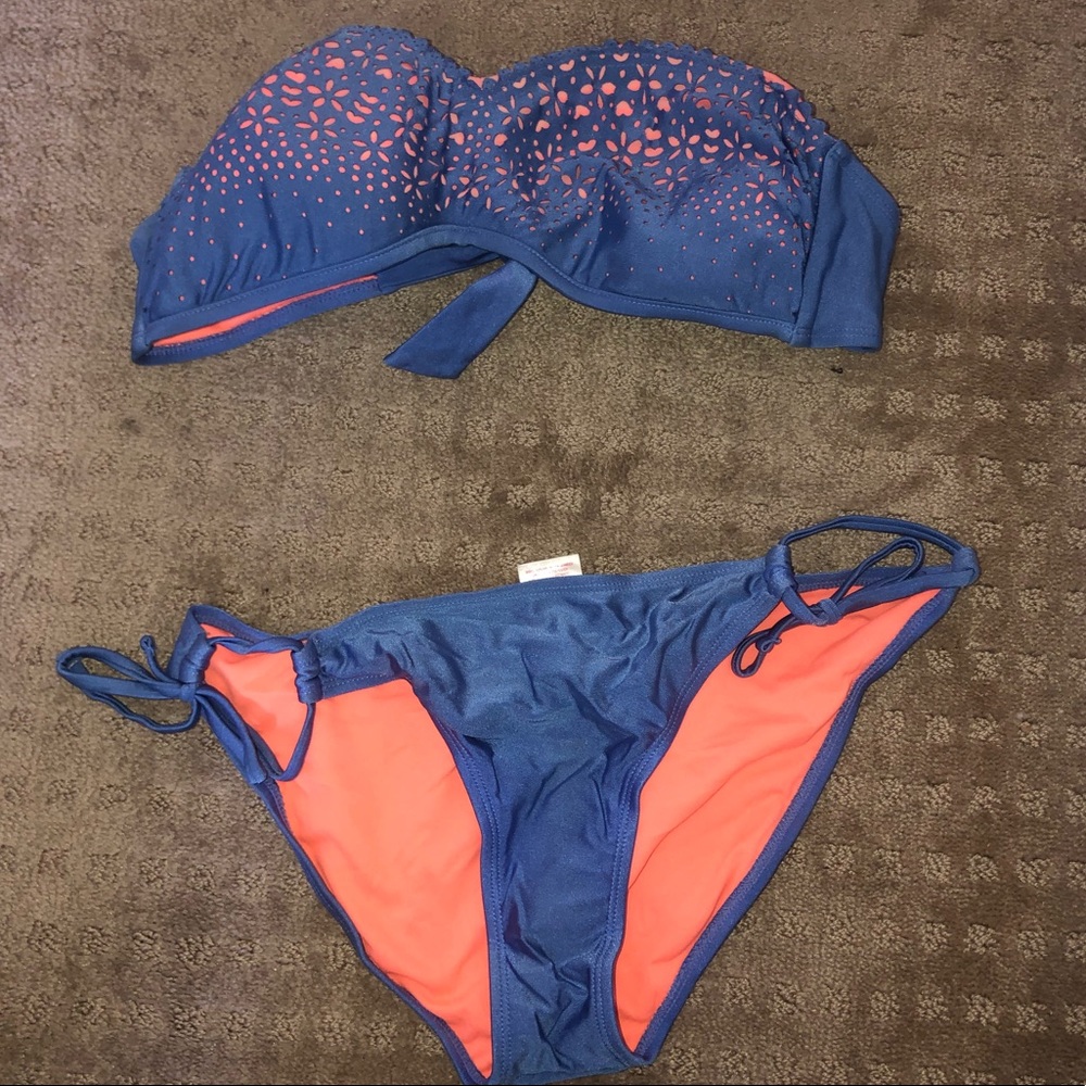 Cute blue/coral Bikini